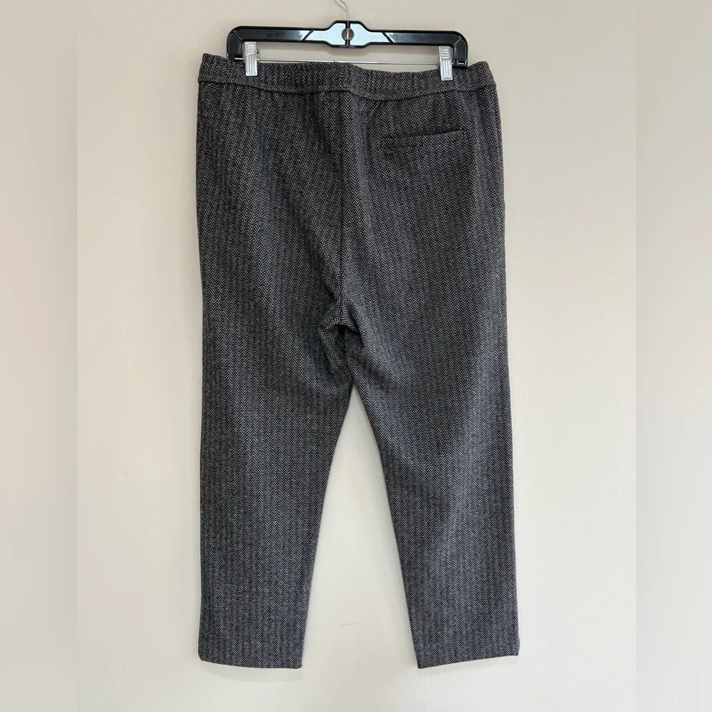 Mika Jaymes Spencer Herringbone Sweatpant, Black/Light Grey Herringbone, L